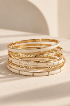 Ivory Gold Bangles — illustrative design concept