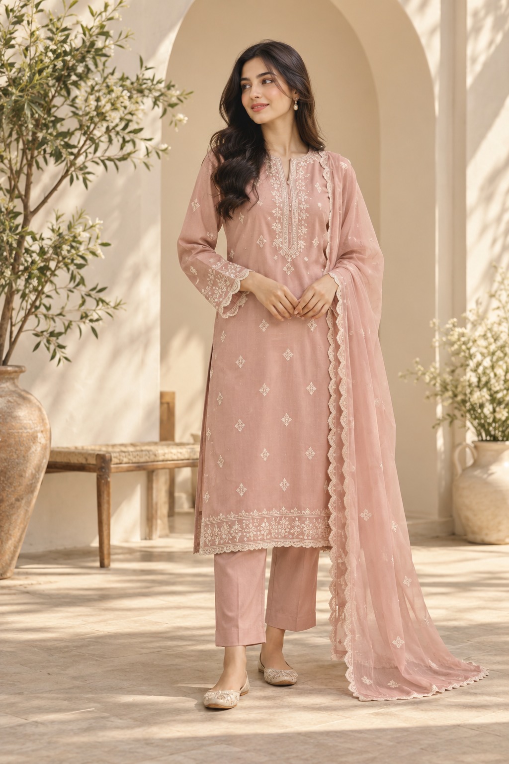 Blush Campus Three Piece — illustrative design concept